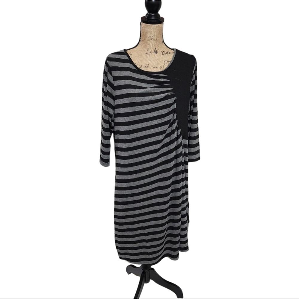 Avenue Black and Grey Comfy Dress Plus Size 22 / 24 3X New!